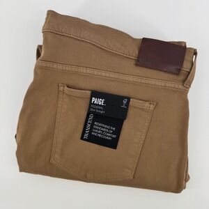 Paige Men's Tan Slim Straight Pants